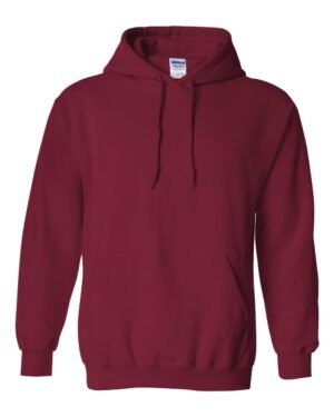 Custom Embroidered - Heavy Blend Hooded Sweatshirt - 18500 cardinal red front