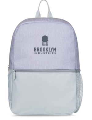 Personalized Embroidered Astoris School Backpack - white grey